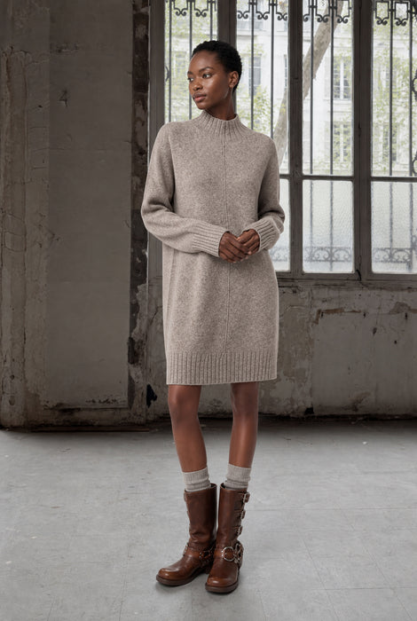 Lang pullover Viscose blend 2068 | Light Brown