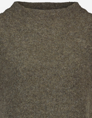 Pullover Funnelneck Pullunde | Brown