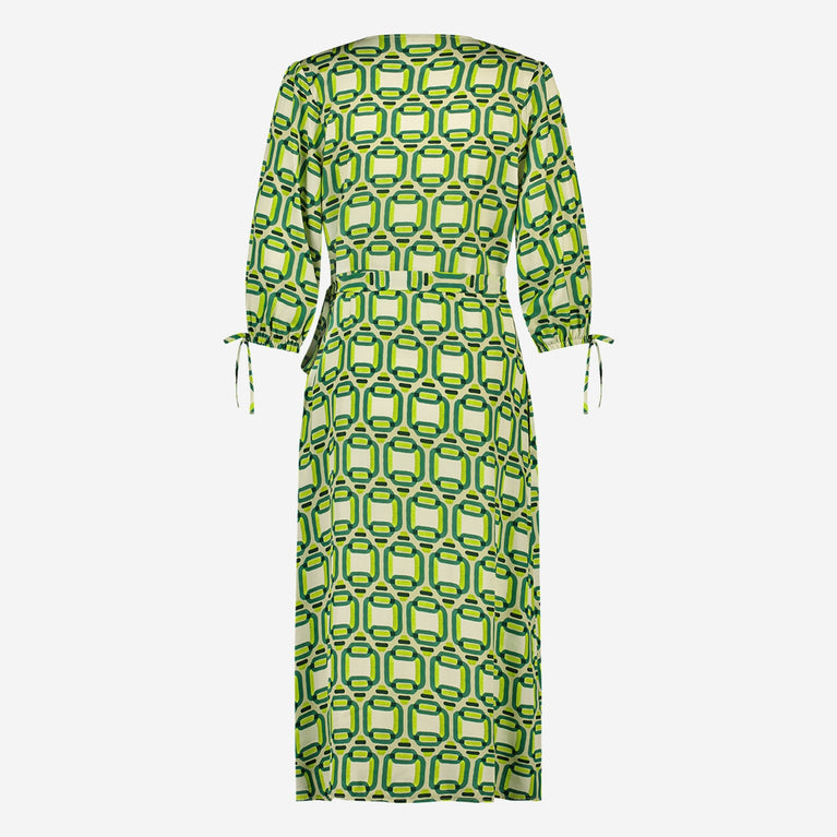 Colinda Dress Eco Viscose | Green Lime