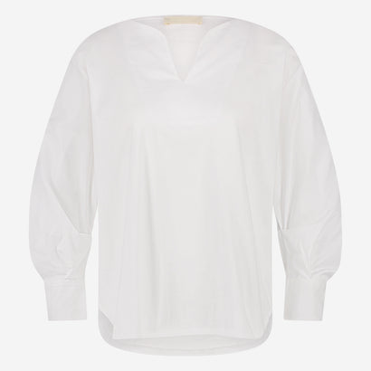 Sally mix cotton top | White