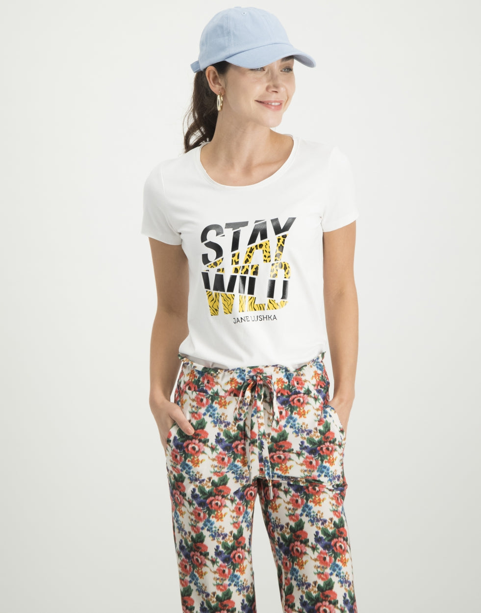 Frankie Stay Wild T-shirt | White