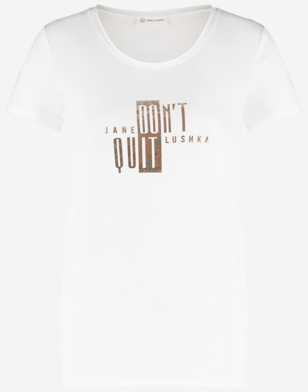 T-Shirt Dont Quit Organic Cotton | White