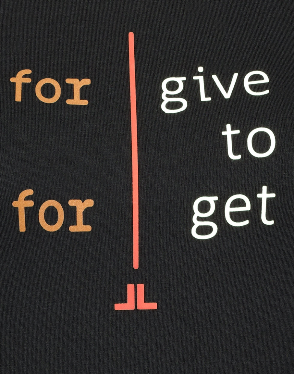 T-Shirt Forgive Organic Cotton | Black
