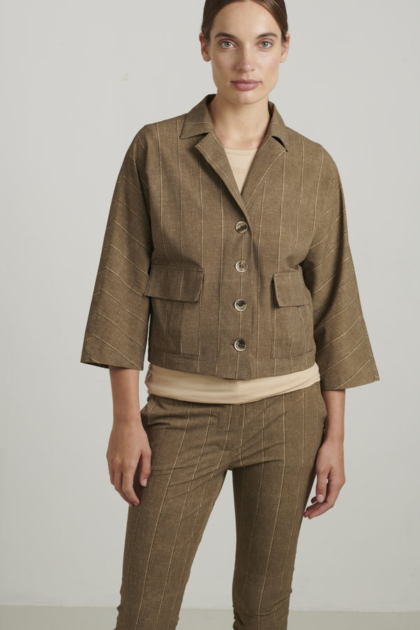 Blazer Luciana Technical Jersey | Gold Beige