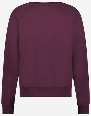 Soft Sweater Logo Organic Cotton | Deep Purple