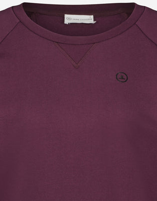 Soft Sweater Logo Organic Cotton | Deep Purple