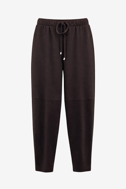 Pantalon barrel Pacengo en Punto Milano | Brun foncé