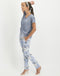 Hope Short Sleeve Top | Blue Melange