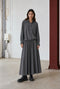 Rapanui light flannel long rok | Dark Grey