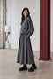 Rapanui light flannel long rok | Dark Grey