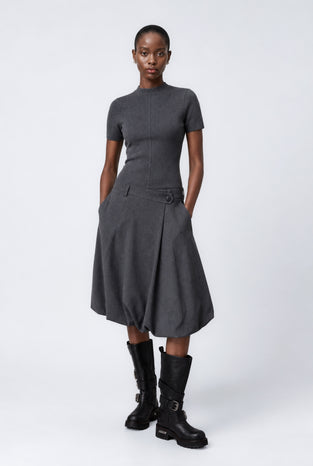 Tess Viskose balloon Rock | Grey