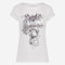 T-shirt print cotton viscose | White