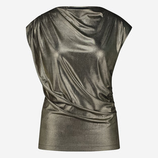 Nelly Top | Gold Shiny