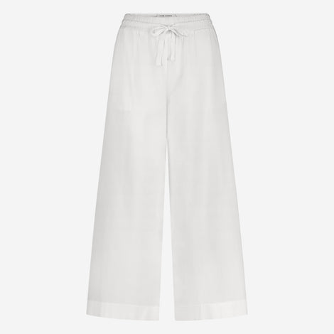 Kober cotton poplin pants | White