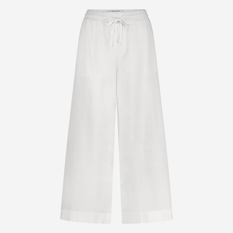 Kober cotton poplin pants | White