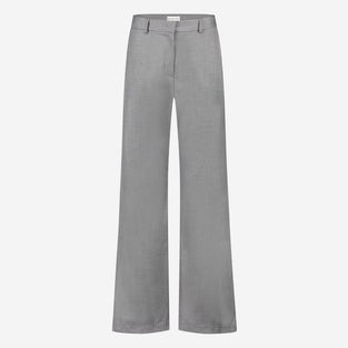 Yvette shiny line viscose pants | Grey