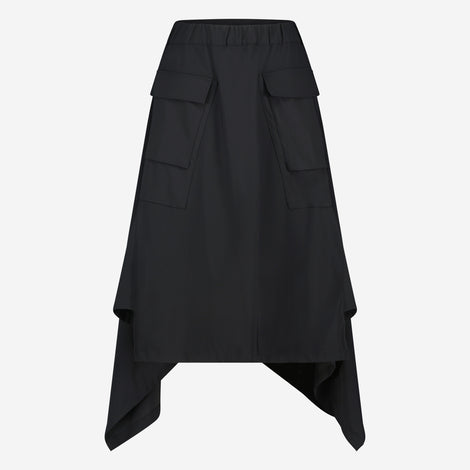 Yanna Skirt Technical Jersey | Black