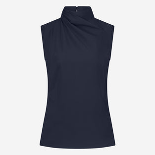 Naomi strech technical jersey top | Blue