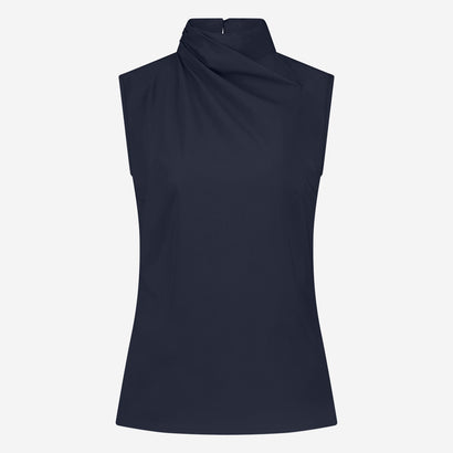 Naomi stretch technical jersey top | Blue