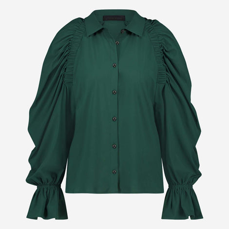 Mima Blouse Technical Jersey | Green