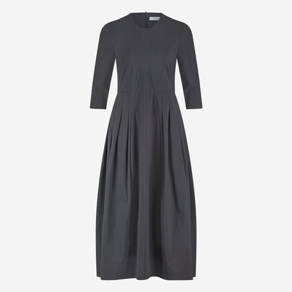Heide tech jersey dress LS | Grey