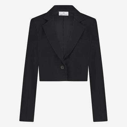 Estele structure technical jersey blazer | Black