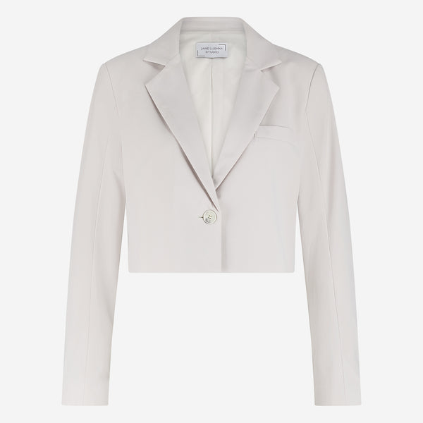 Estele structure technical jersey blazer | Sand