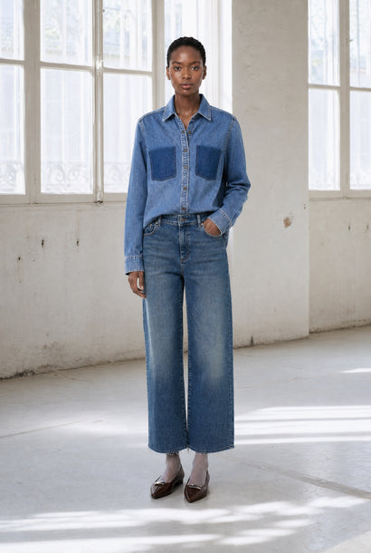 Saige Kyoto ankeljeans | Neonblå