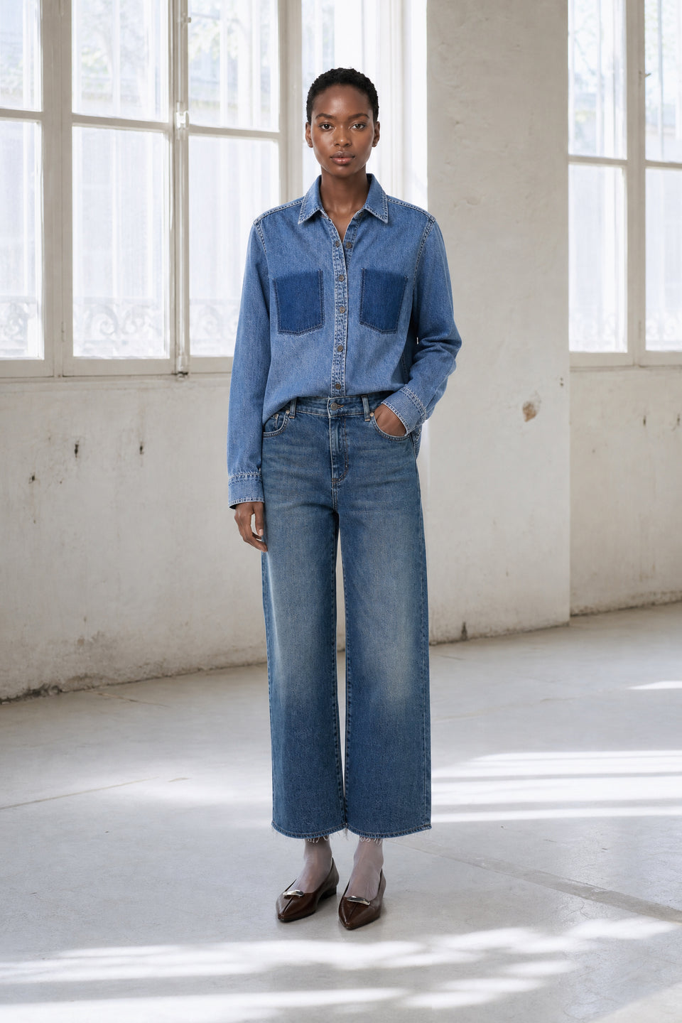 Saige ankle leg Kyoto jeans | Flu Blue