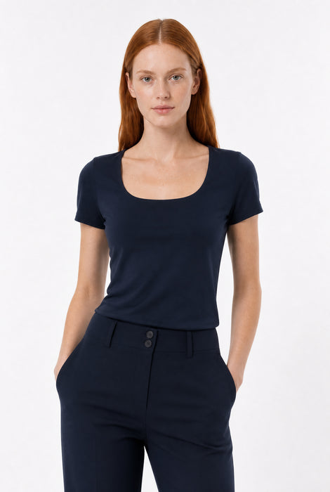 T-Shirt Sara Easy Wear Technical Jersey | Blue