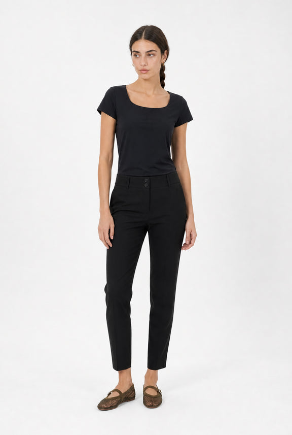 T-Shirt Sara Easy Wear Technical Jersey | Black