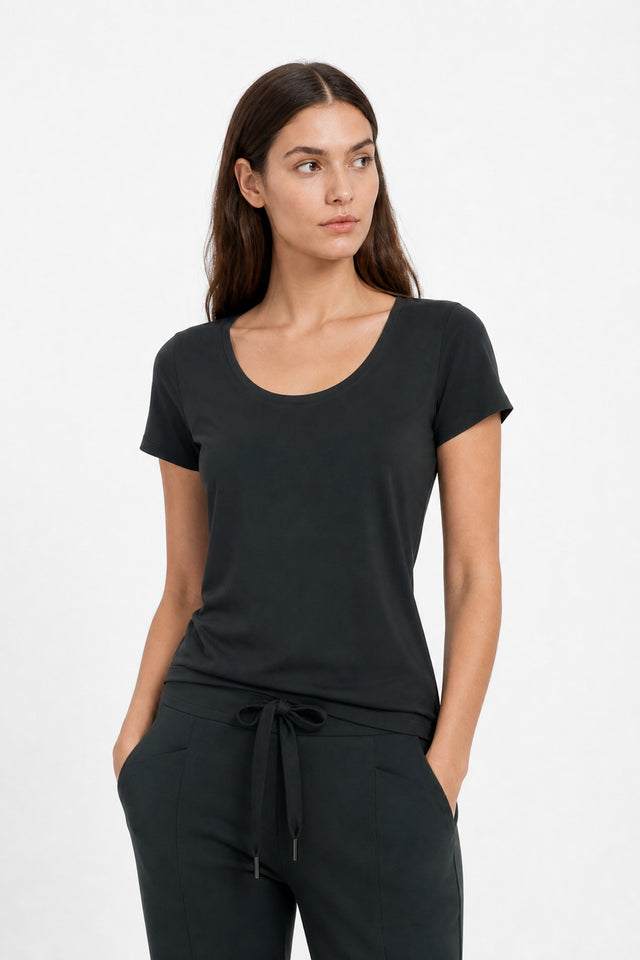T shirt Sara Easy Wear Technical Jersey | Grigio Notte