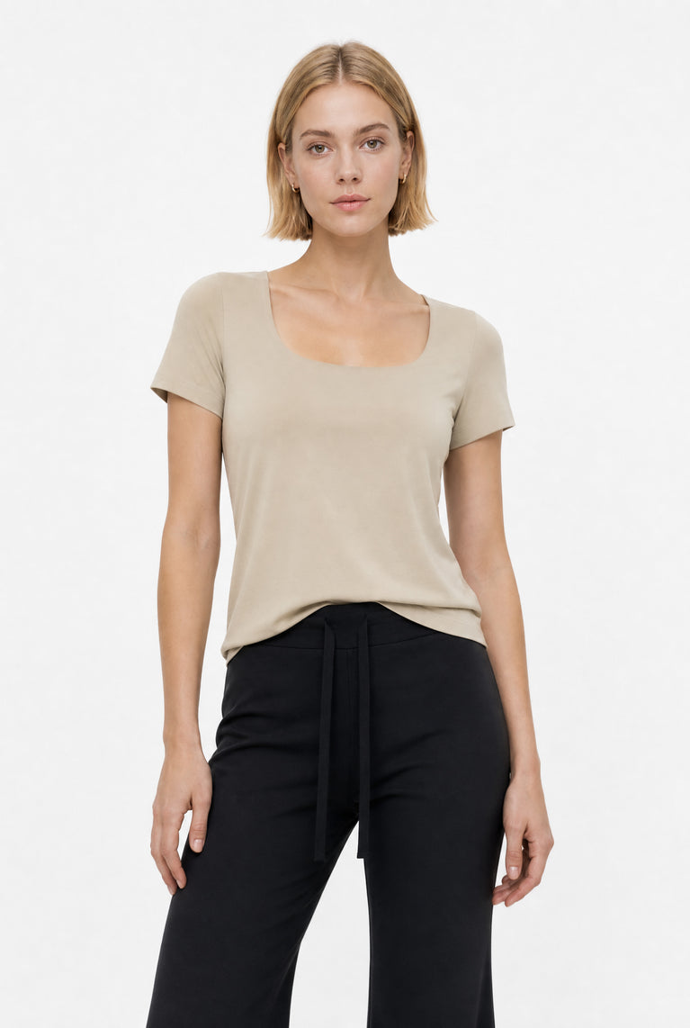 T-Shirt Sara Easy Wear Technical Jersey | Sand