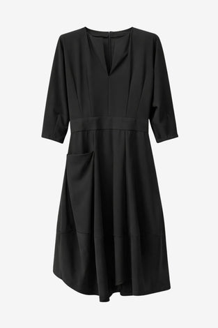 Sasha dress Sensitive tech fabric | Black