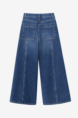 Sassy denim barel jeans | Night Blue