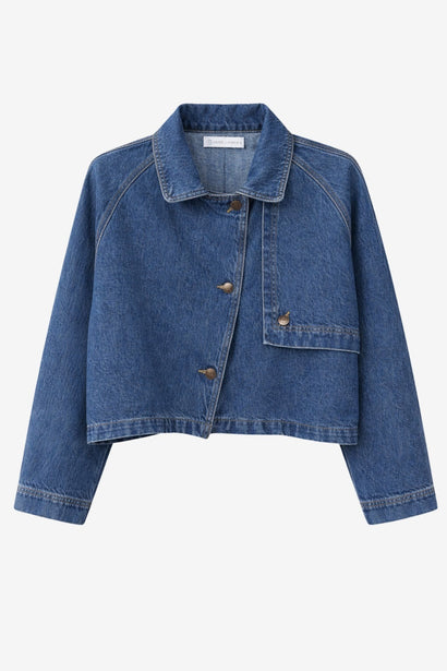 Parka Sassy in denim | Blu notte