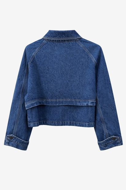 Parka Sassy in denim | Blu notte