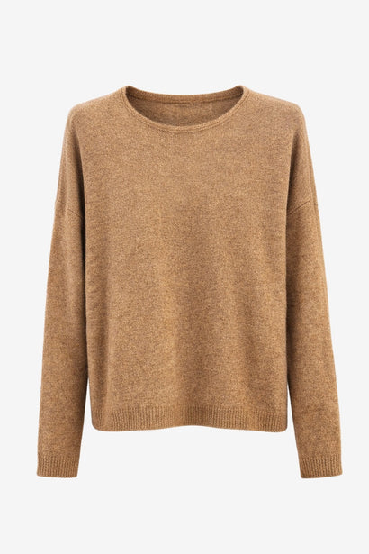 Maglione basic H23177 | Tortora