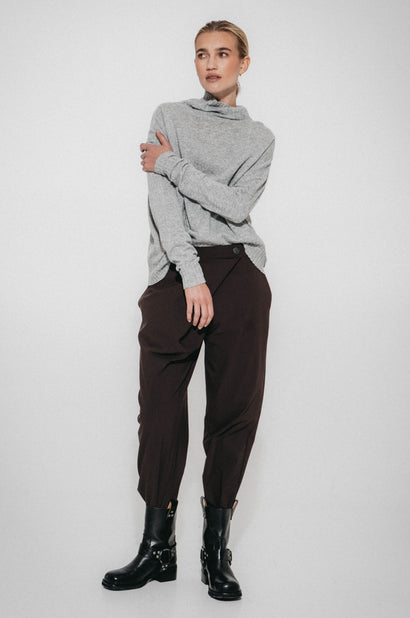Pantaloni Sossio in tessuto Sensitive Tech | Cioccolato