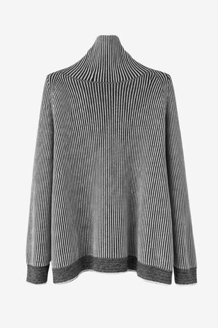 Stripe polo pullover 480M | Black White