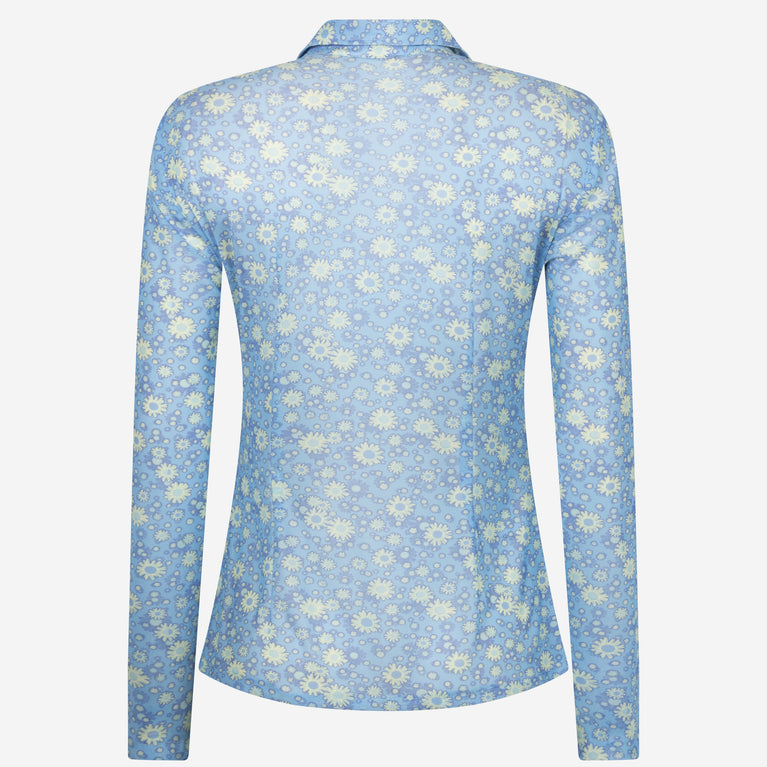 Noel LS Blouse | Multi Blue