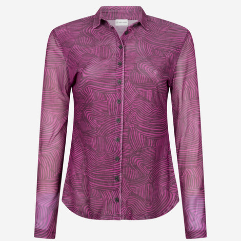 Noel LS Blouse | Fuxia