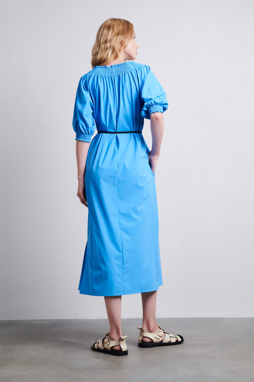 Lorna Dress Technical Jersey | Light Blue