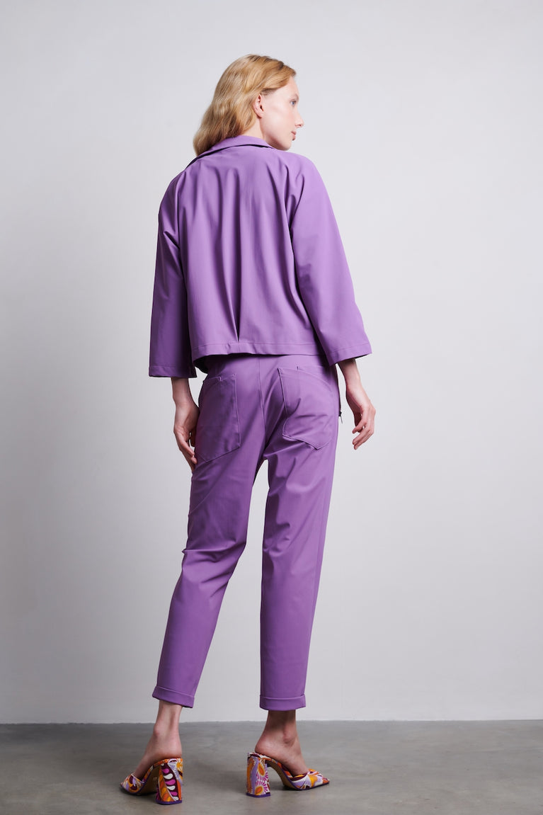 Luciana Blazer Technical Jersey | Purple