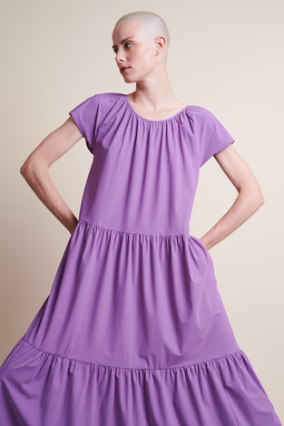 Gabi Dress Technical Jersey | Purple