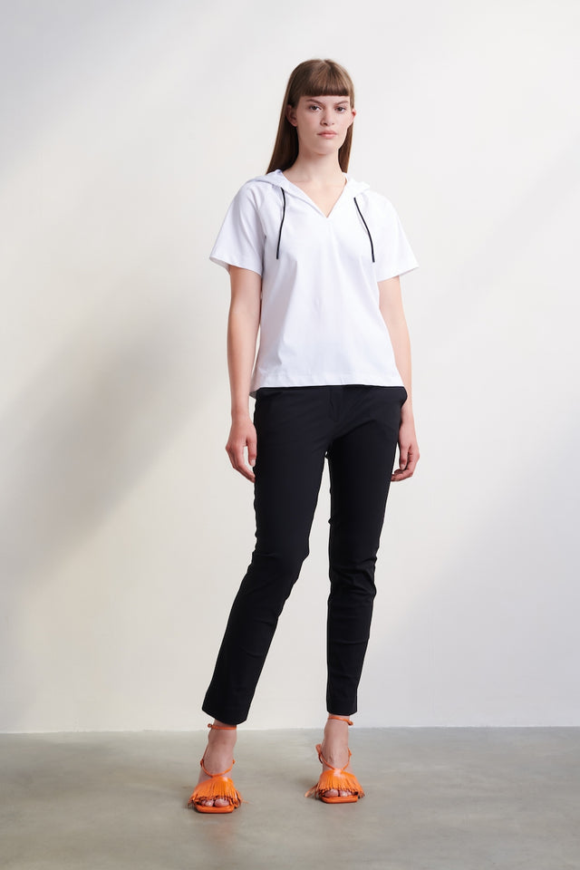 Evi Blouse Technical Jersey | White
