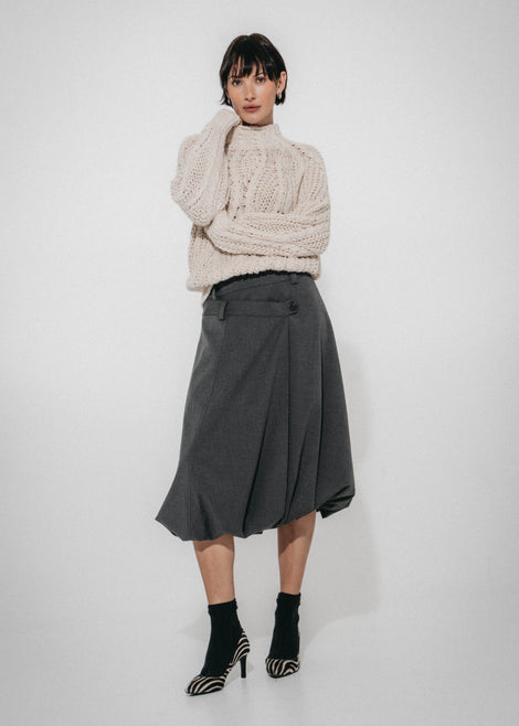 Tess Viskose balloon Rock | Grey