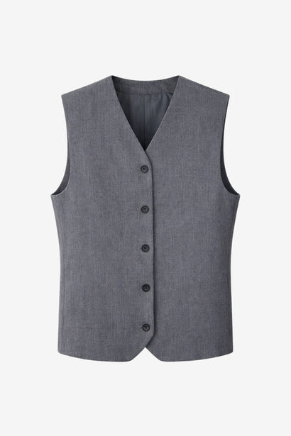 Теssa back knitted vest | Grey