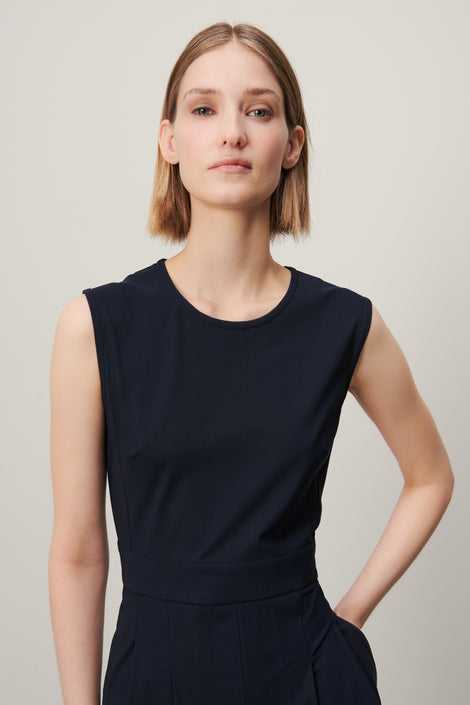 Jackie dress technical jersey | Blue