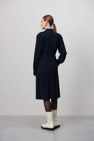 Lina Dress Technical Jersey | Blue